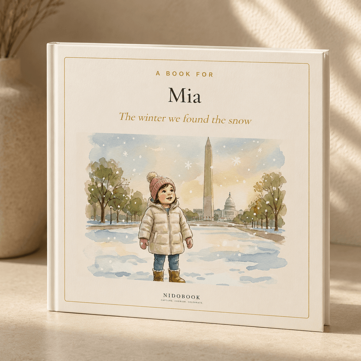 The Winter We Found the Snow hardcover cover for Mia
